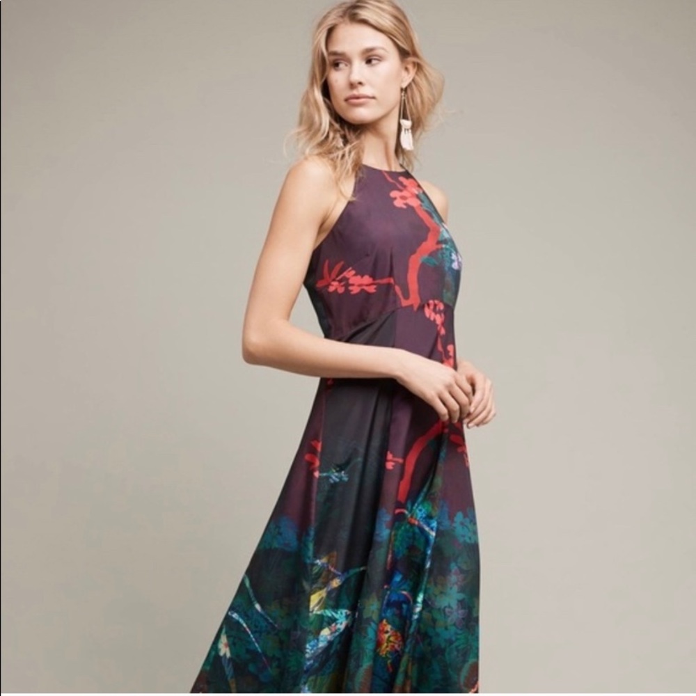 Anthropologie Moulinette Soeurs halter maxi dress